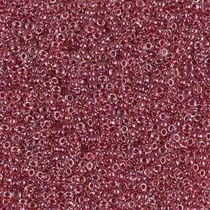 15-1554, Miyuki 8.2g Sparkle Maroon Lined Crystal