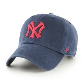 47 MLB-G3 New York Yankees Cooperstown Clean Up In Navy/Red