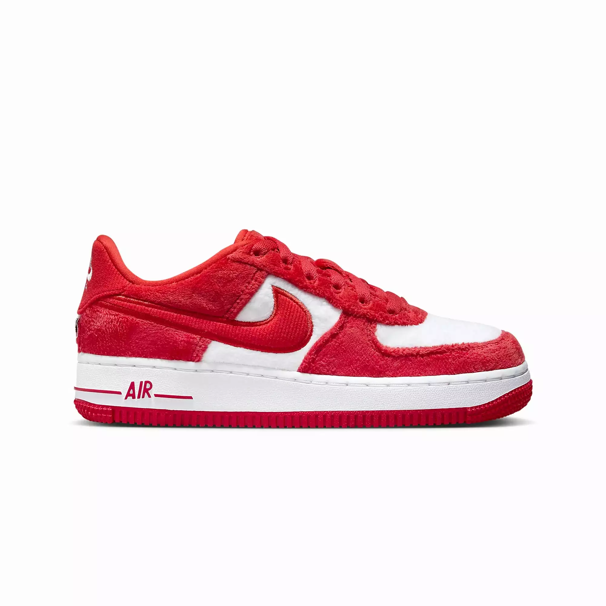 AIR FORCE 1 (GS) 'FIRE RED/LT CRIMSON-WHITE-PINK FOAM'