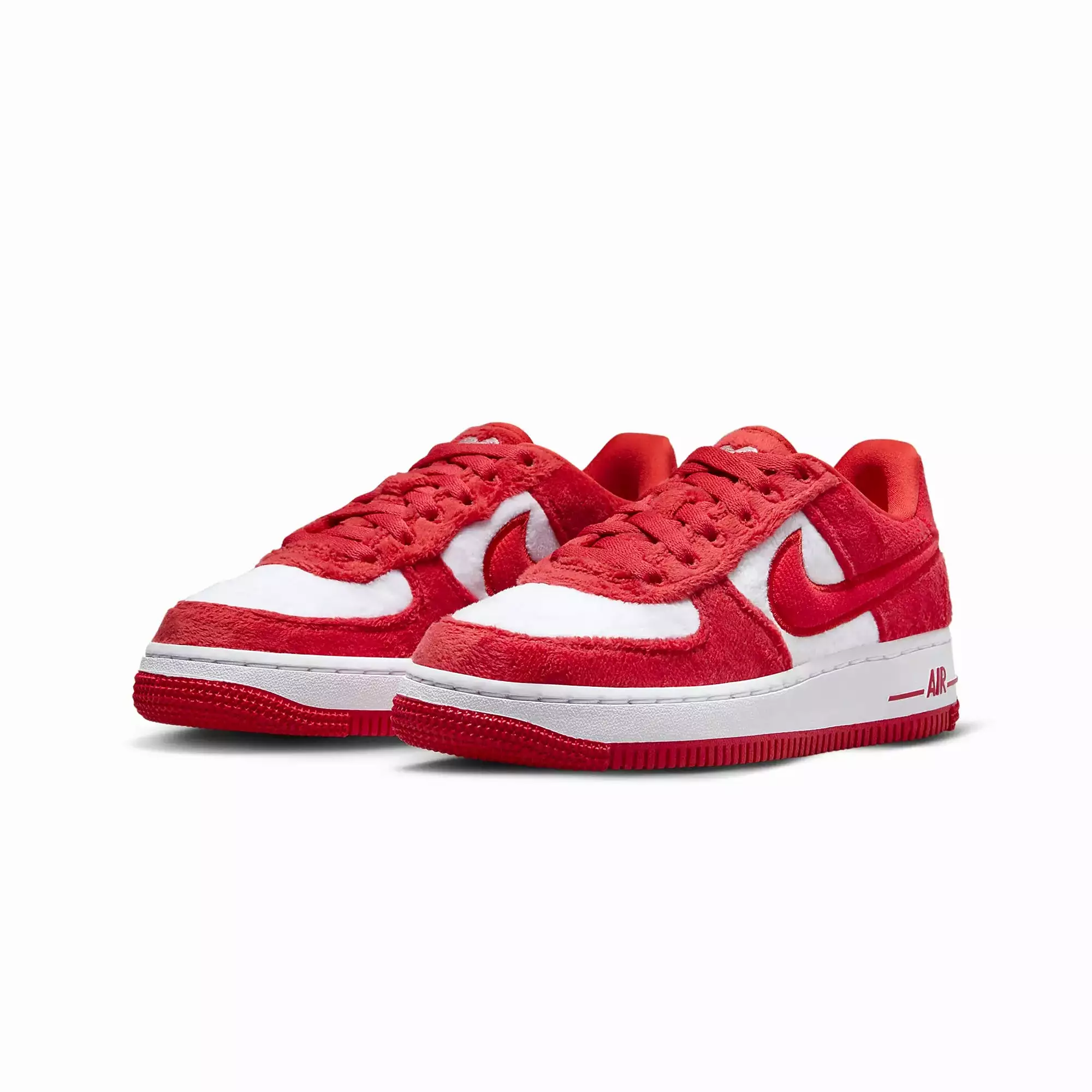 AIR FORCE 1 (GS) 'FIRE RED/LT CRIMSON-WHITE-PINK FOAM'