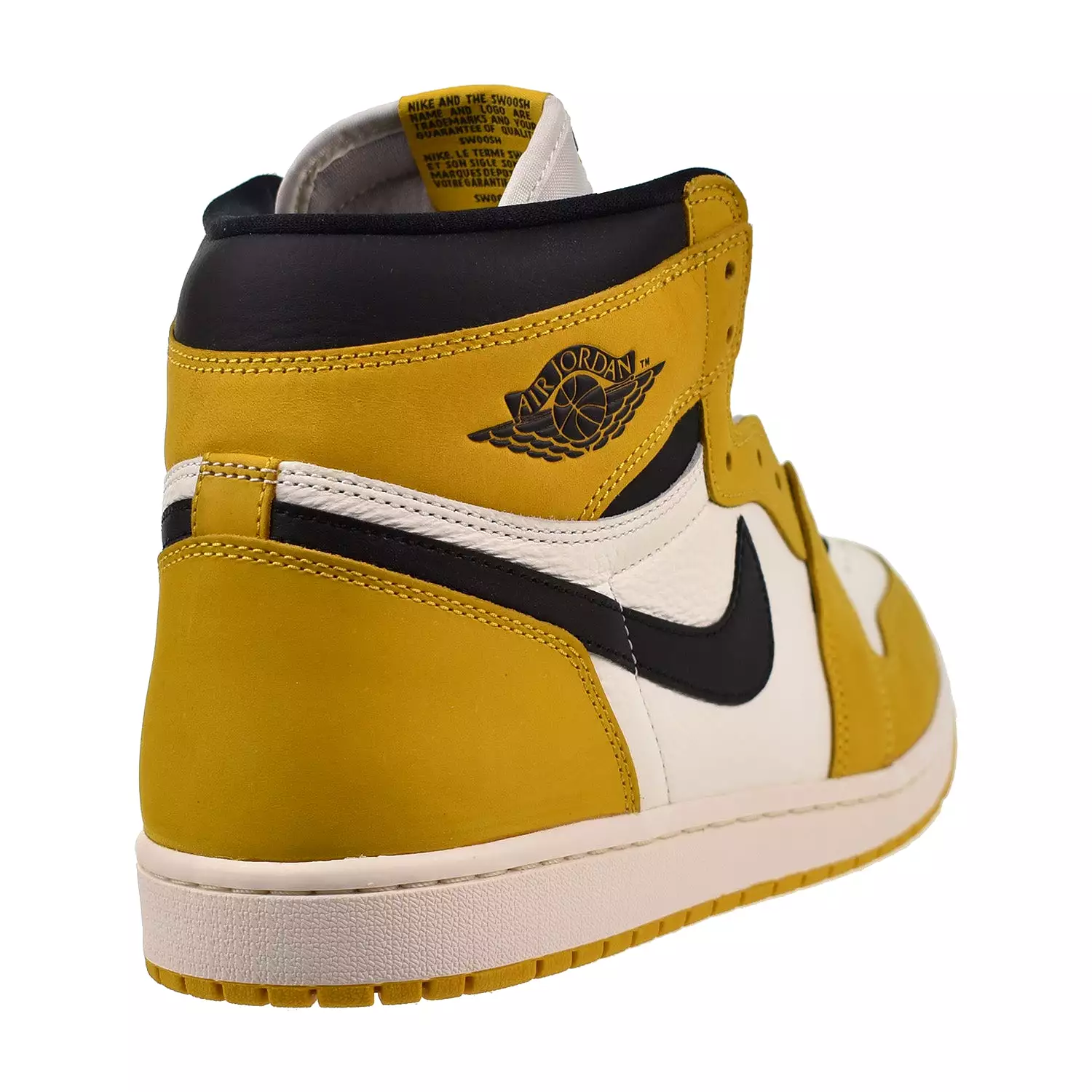 Air Jordan 1 High OG Men's Shoes Yellow Ochre-Black-Sail