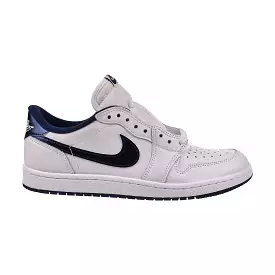 Air Jordan 1 Low 85 Men's Shoes White-Metallic Navy