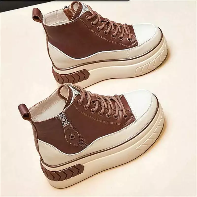 Ashore Shop New Platform Sneakers Women Vulcanized Shoes Fashion High Top