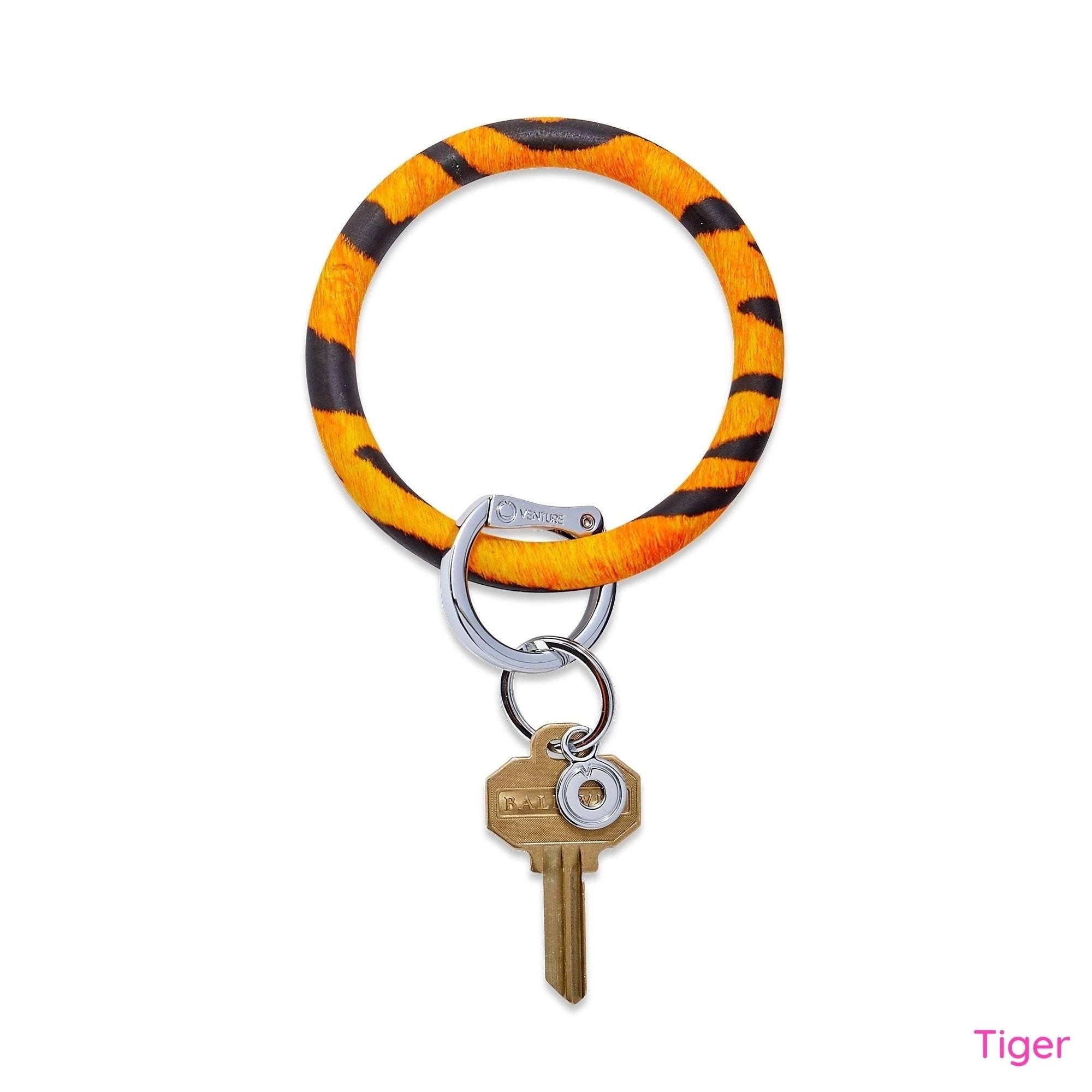 Big O Silicone Animal Print Key Ring