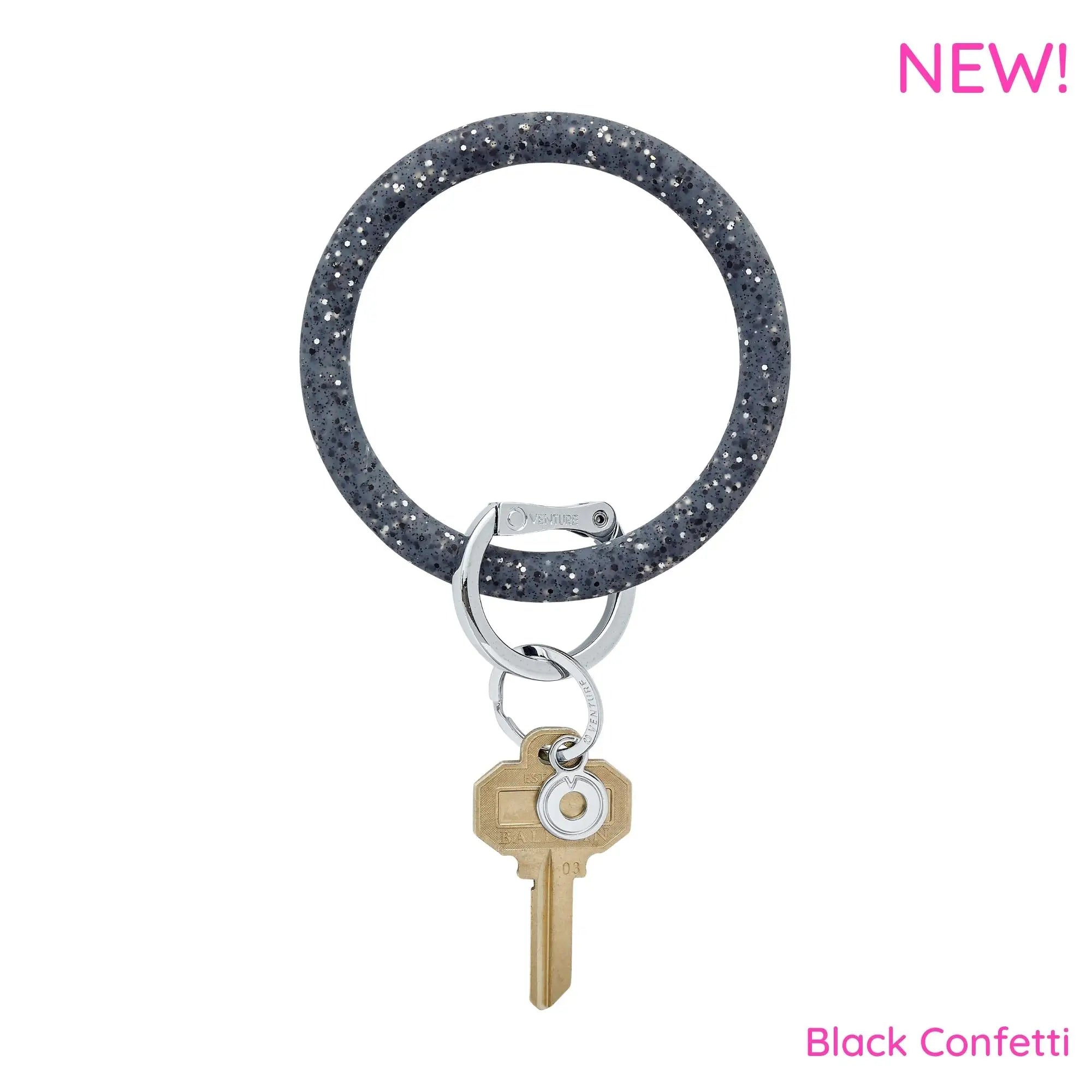 Big O Silicone Confetti Key Ring