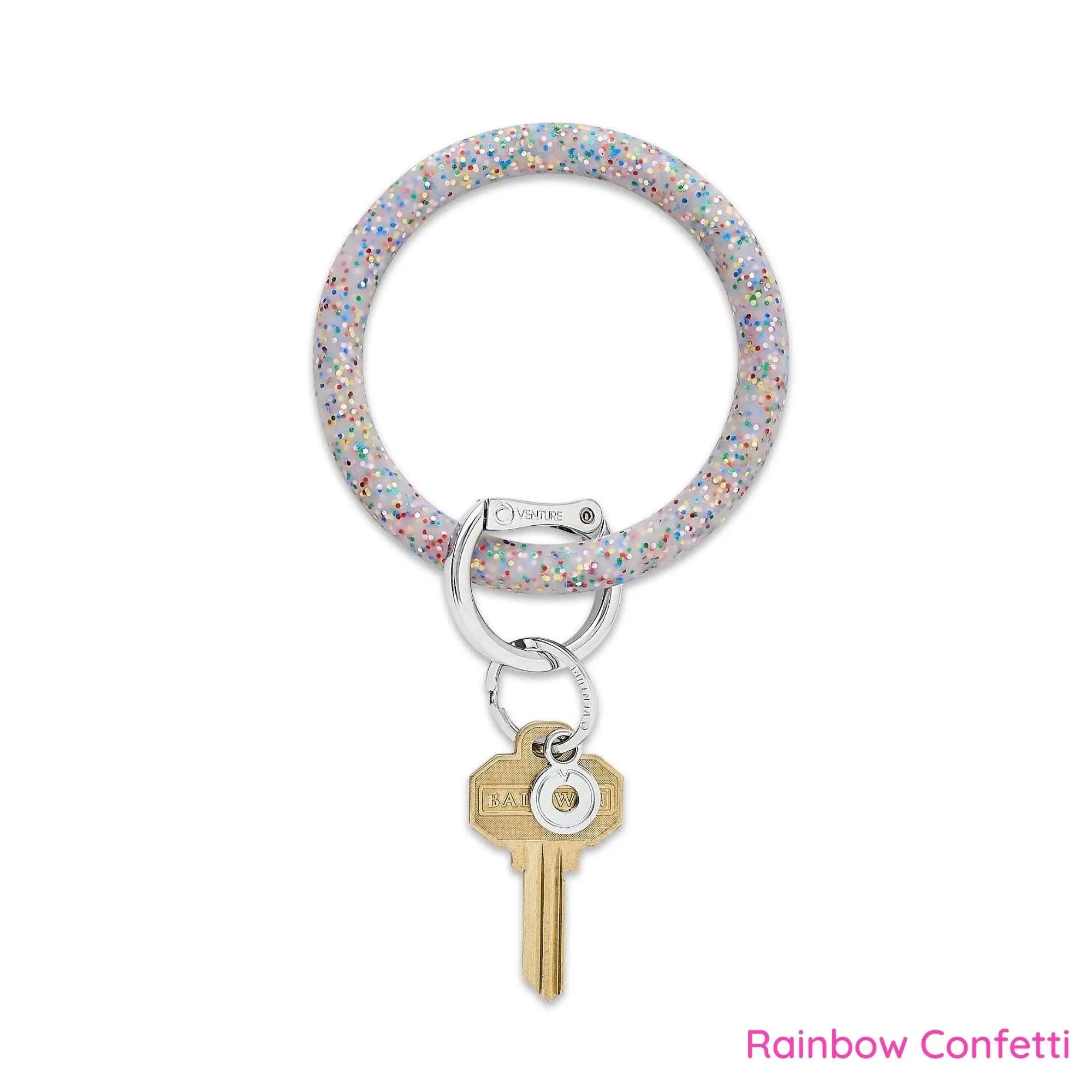 Big O Silicone Confetti Key Ring