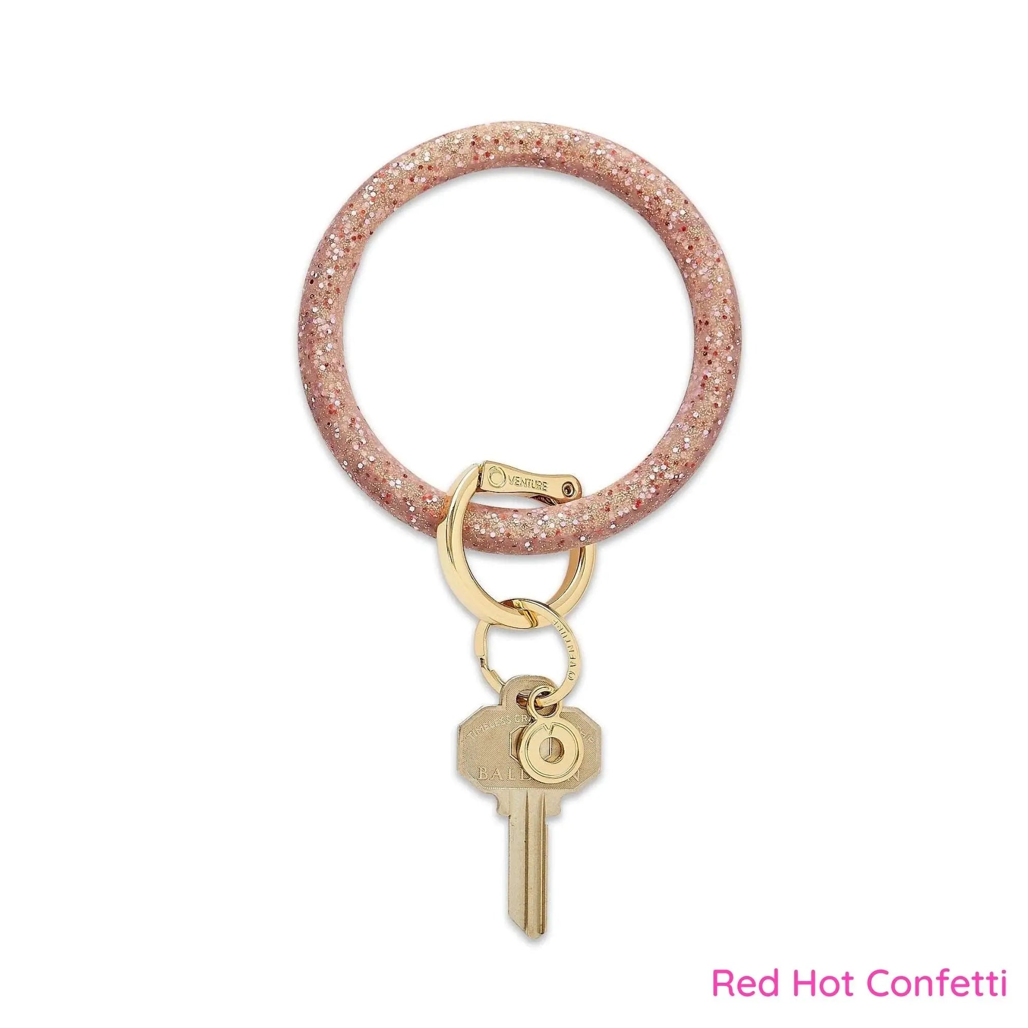 Big O Silicone Confetti Key Ring