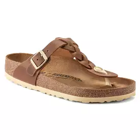 'Birkenstock' Women's Gizah Braid Thong Sandal - Cognac