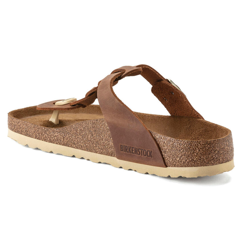 'Birkenstock' Women's Gizah Braid Thong Sandal - Cognac