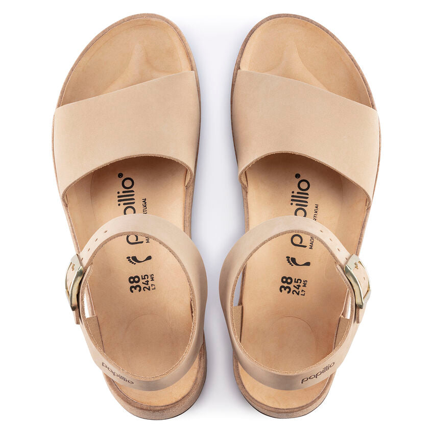 'Birkenstock' Women's Glenda Nubuck Leather Sandal - Sandcastle