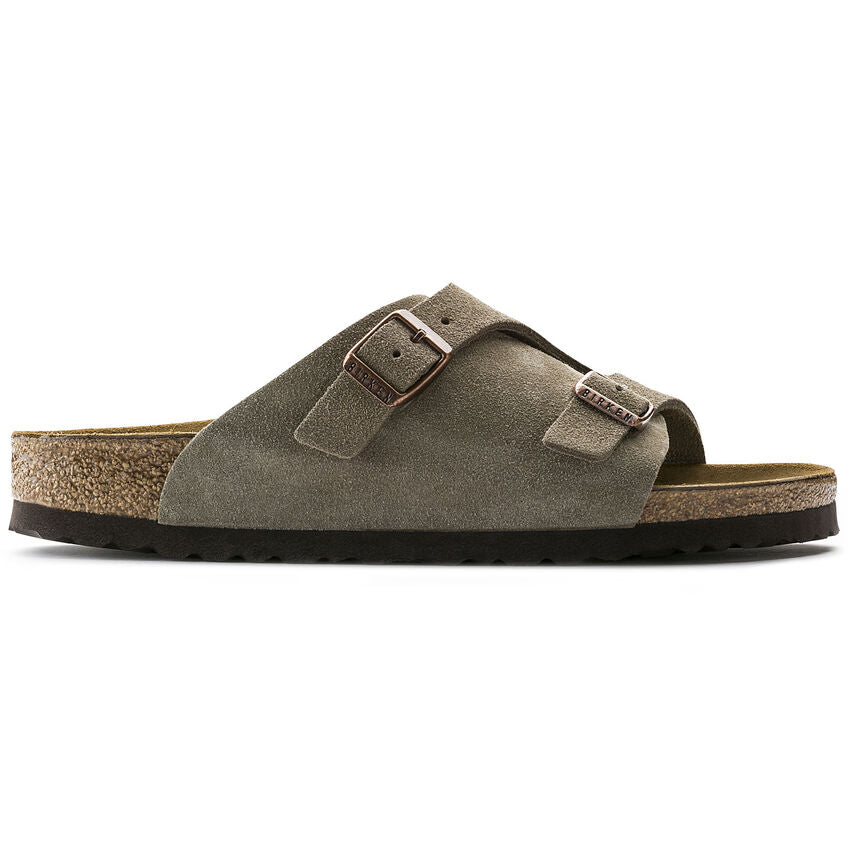 'Birkenstock' Women's Zurich Suede Leather Slide Sandal - Taupe