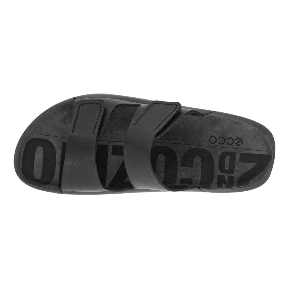 'Ecco' Women's 2nd Cozmo Two Band Slide - Black