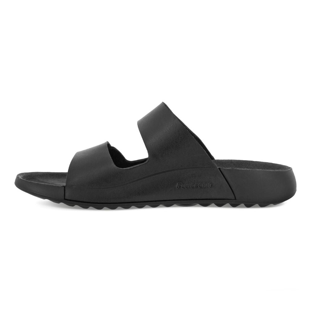 'Ecco' Women's 2nd Cozmo Two Band Slide - Black