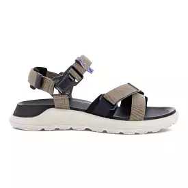 'Ecco' Women's Exowrap Sandal - Moon Rock / Taupe