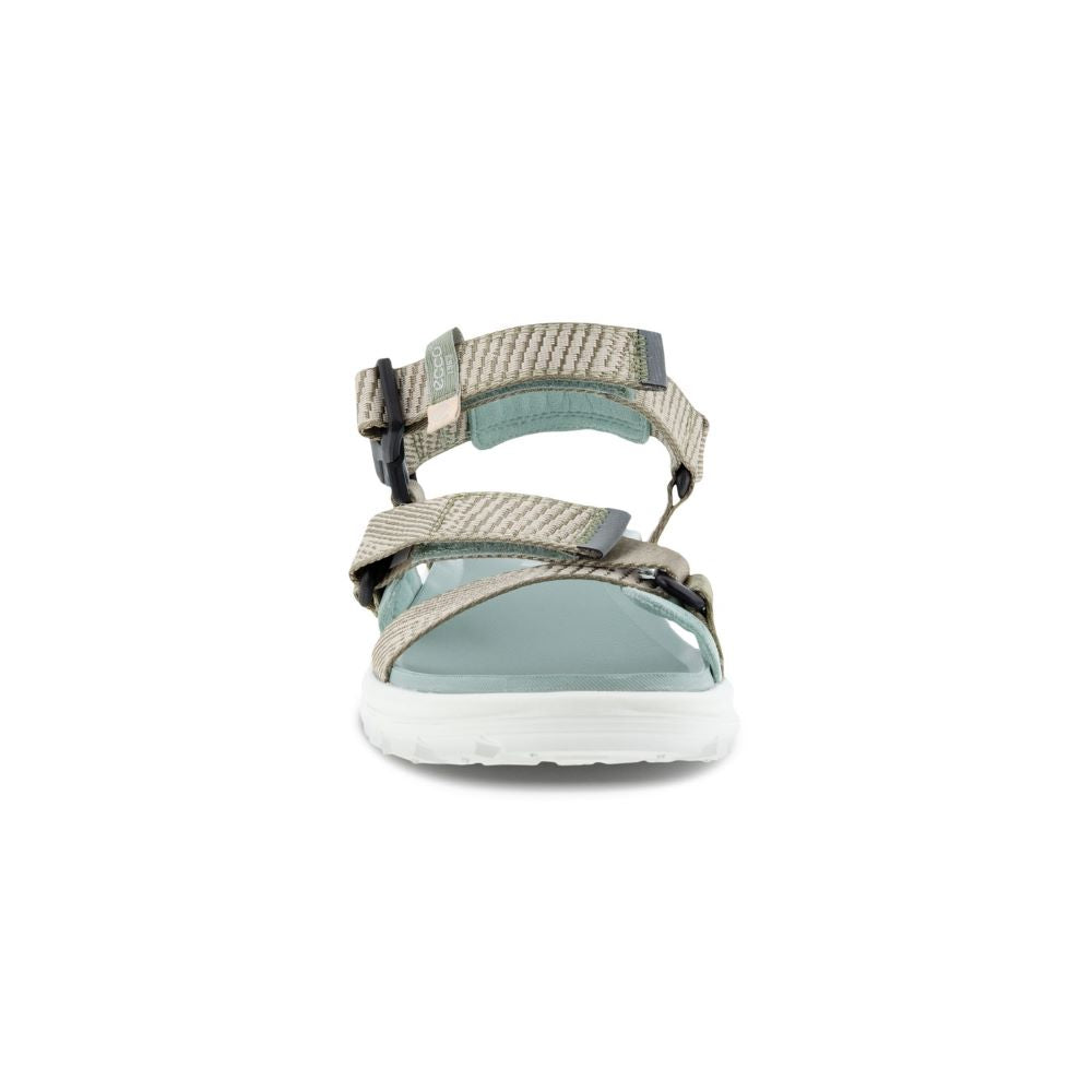 'Ecco' Women's Exowrap Sandal - Sage / Beige / Ice Flower