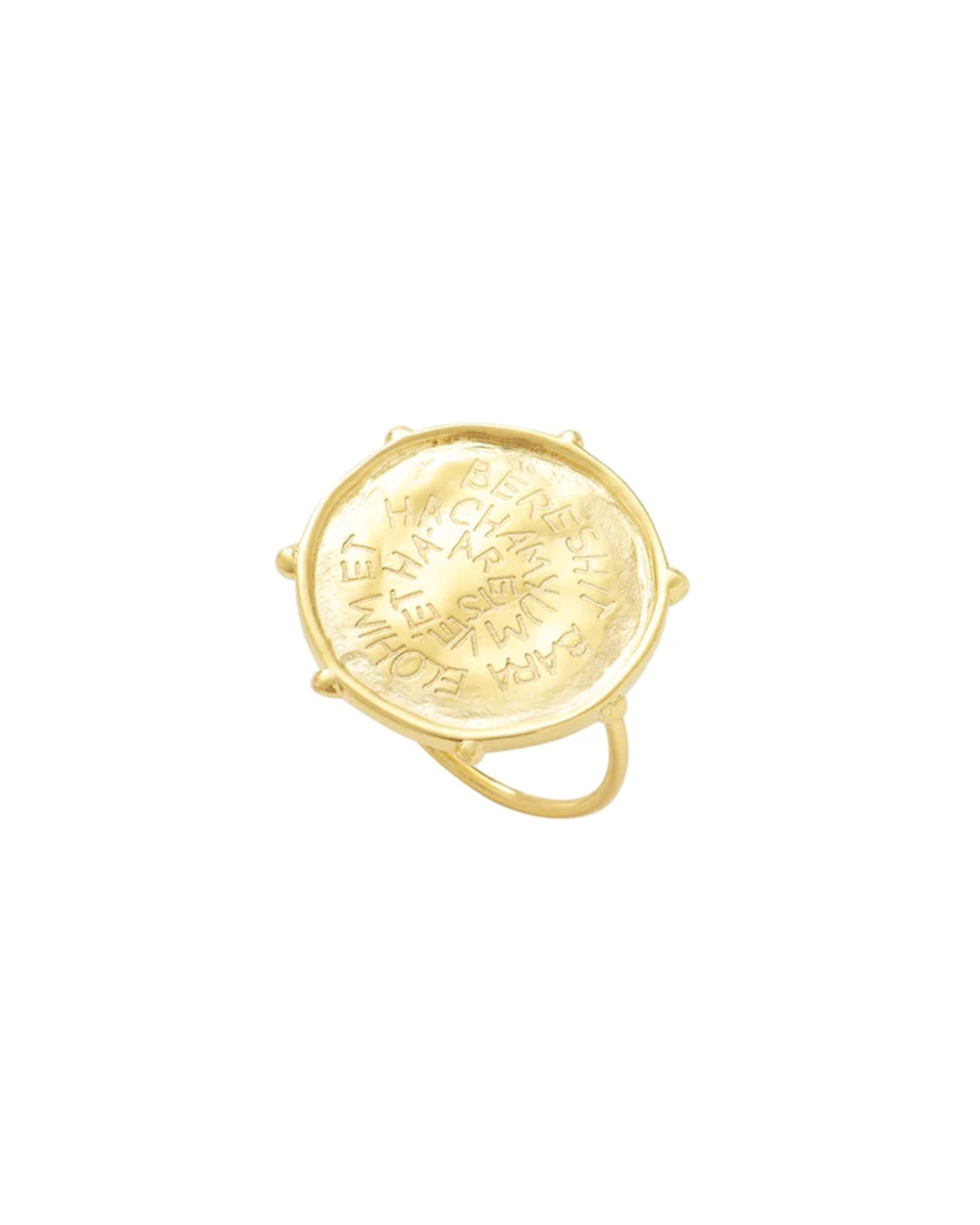 Eden Ring 5.5 (Brass Gold Plated & Zirconias)