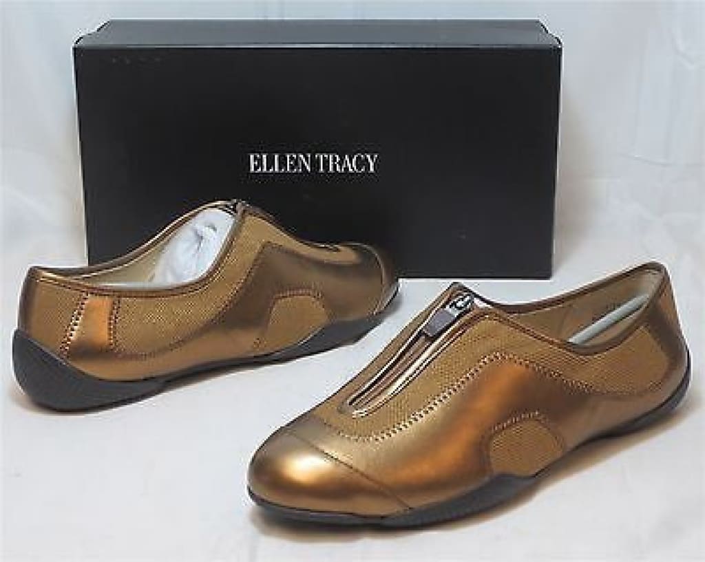 ELLEN TRACY Women's Astra Slip Ons - Dark Bronze