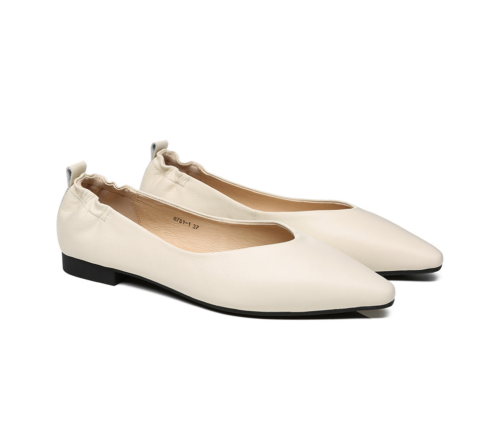 EVERAU Leather Flats Women Sera