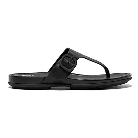 FitFlop Women's Gracie Rubber Buckle Black