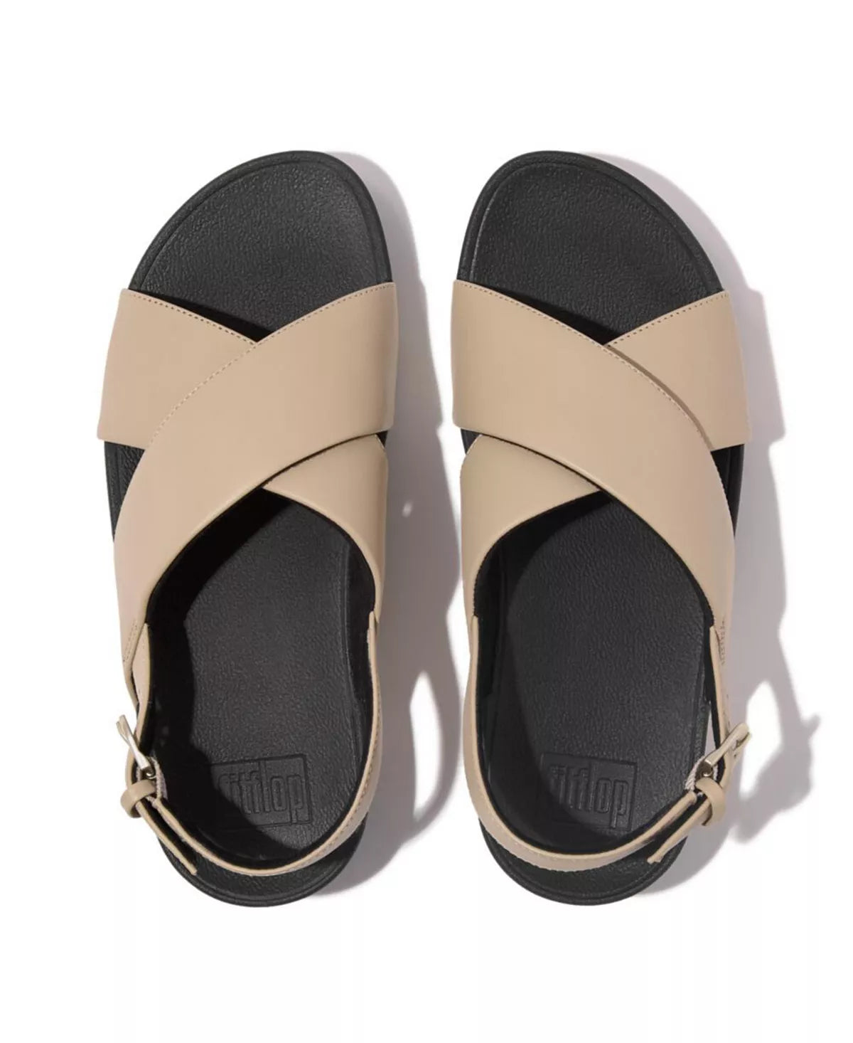 'FitFlop' Women's Lulu Cross/Back Sandal - Latte Beige