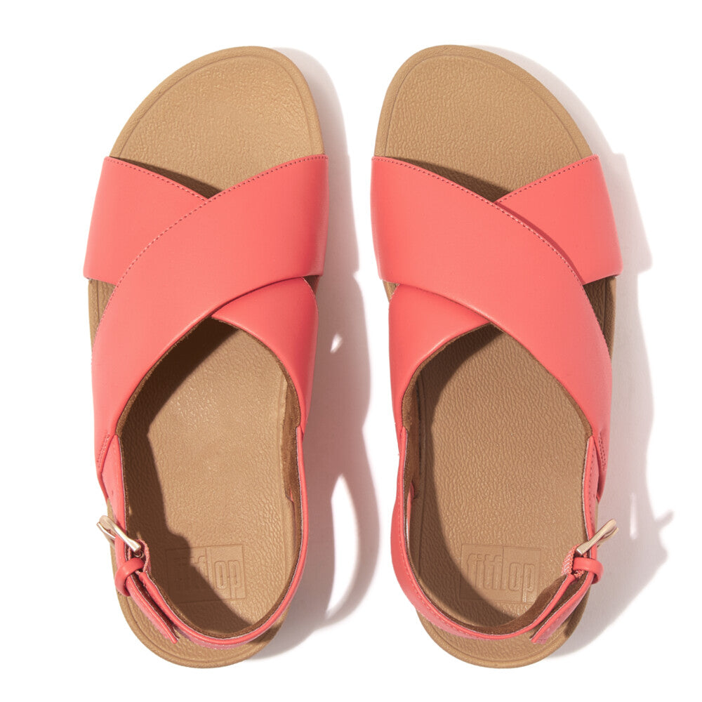 'FitFlop' Women's Lulu Cross/Back Sandal - Rosy Coral