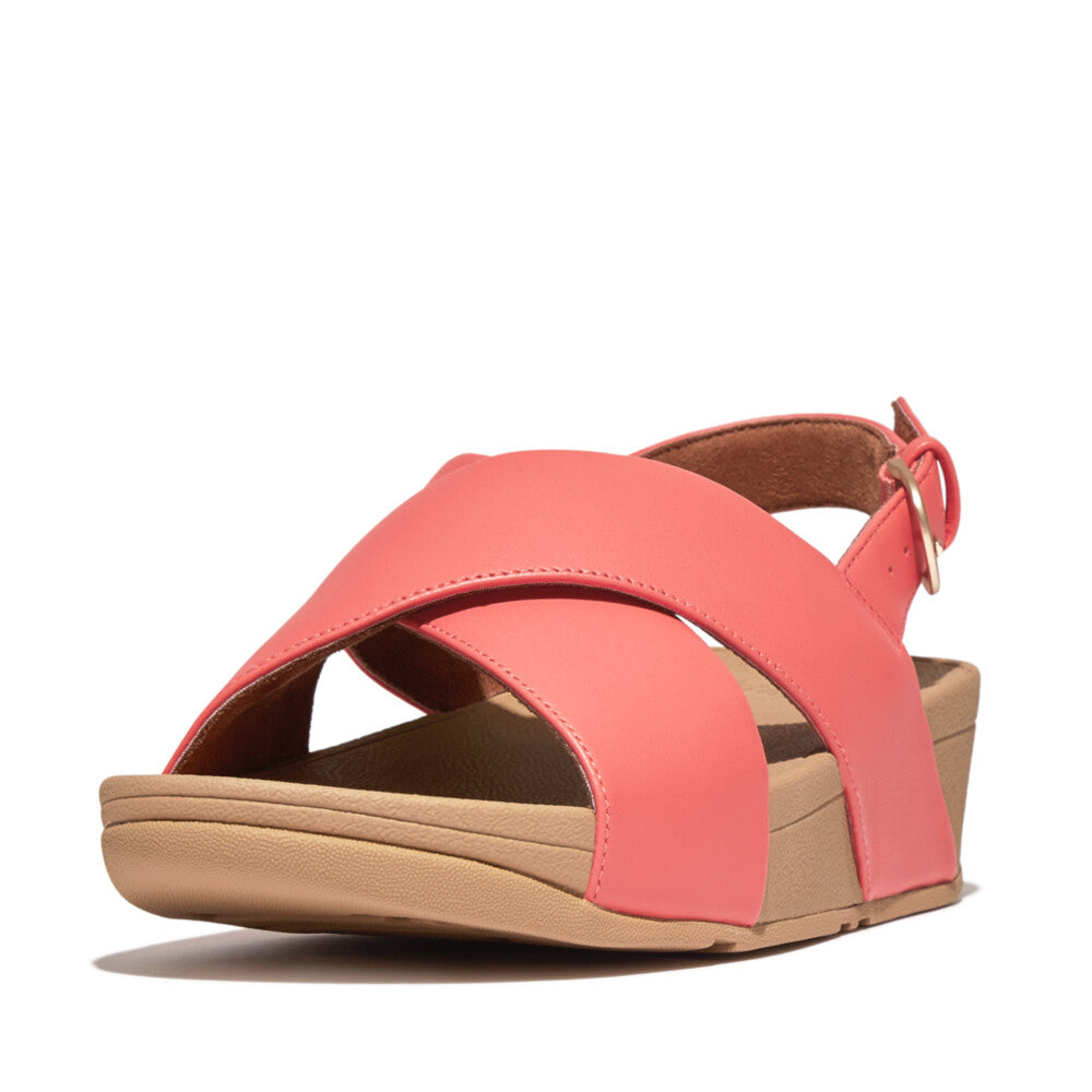 'FitFlop' Women's Lulu Cross/Back Sandal - Rosy Coral