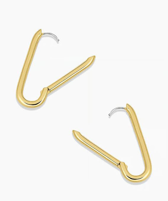 Gorjana Zoey Link Hoops - Gold