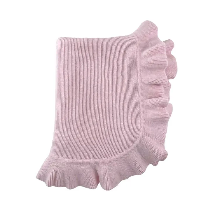 jersey knit ruffle blanket