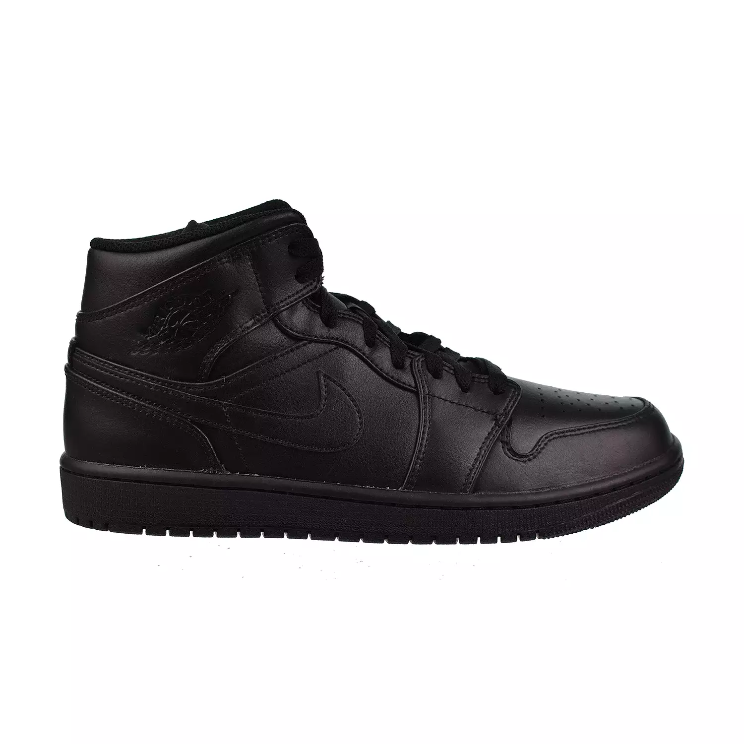 Jordan 1 Mid Men's Shoes Triple Black