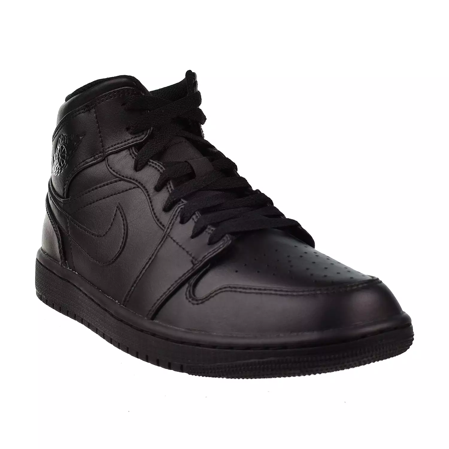 Jordan 1 Mid Men's Shoes Triple Black