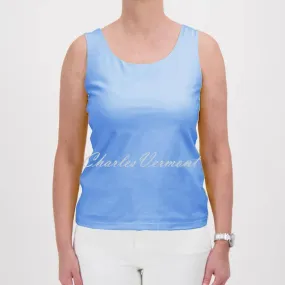 Just White Camisole Top - Style J4187-420 (Blue)