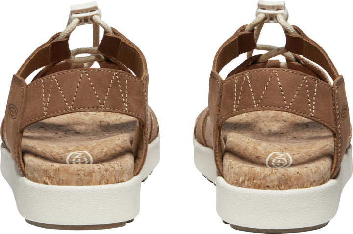 'Keen Outdoor' Women's Elle Mixed Strap Sandal - Toasted Coconut / Birch