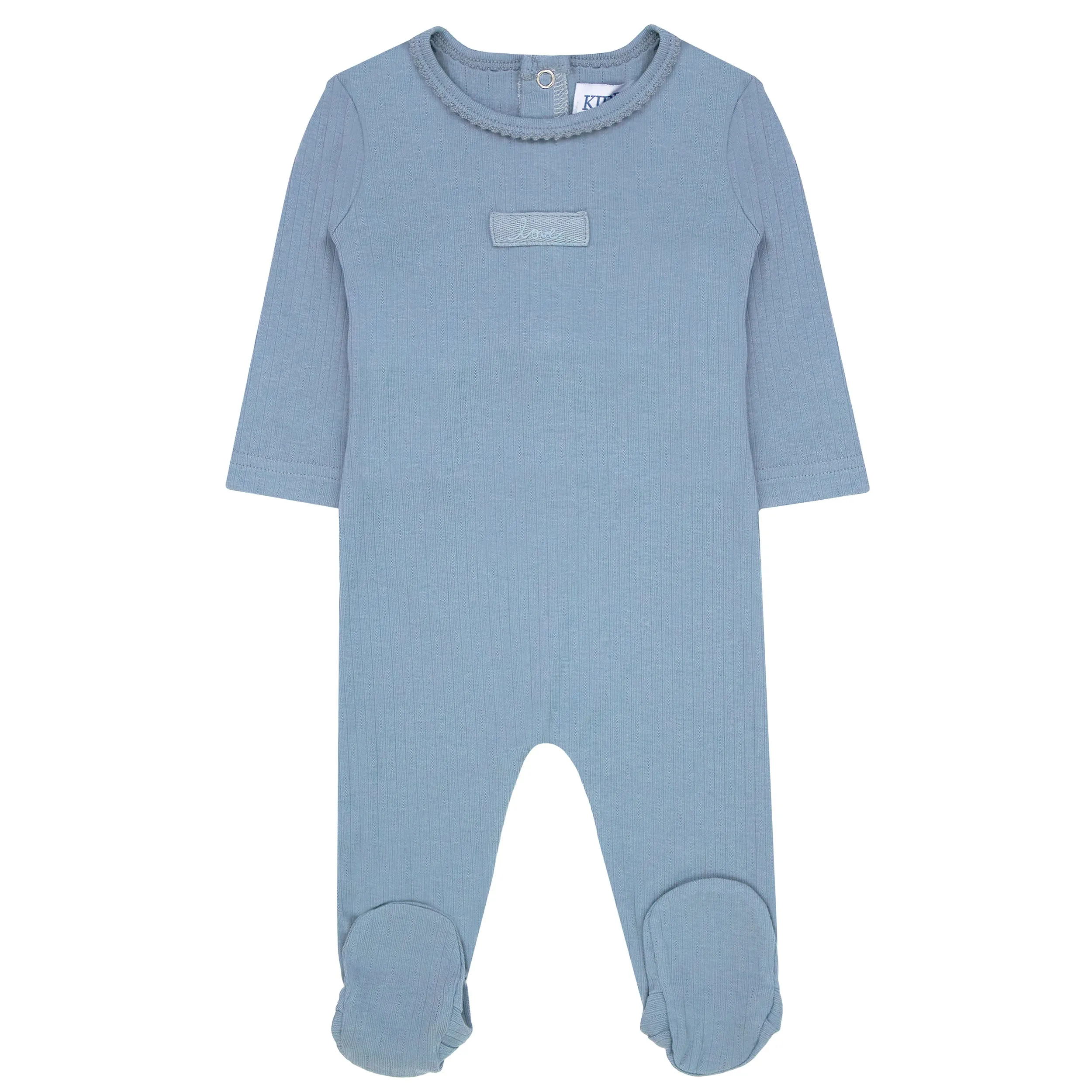 Kipp Baby Sage Twill Tape Stretchie and Beanie