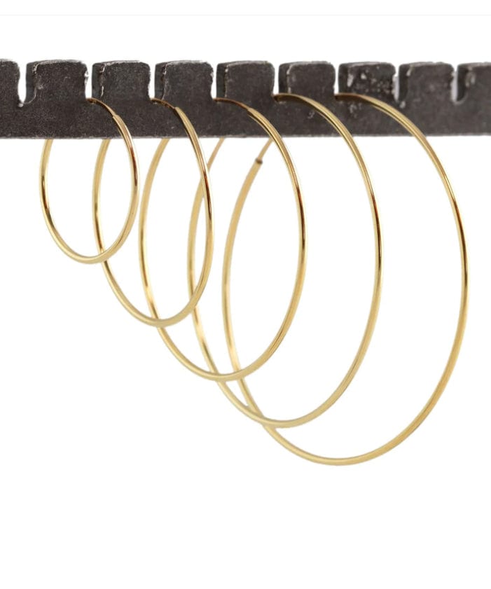 Kris Nations 42mm Featherweight Hoops - Gold