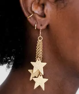 Leaf Juno Earrings - Gold