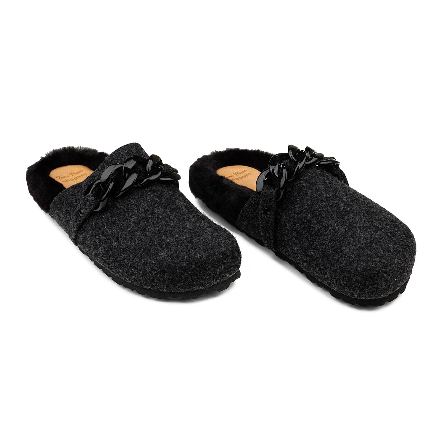 Leia Felt Slippers with Cushioned Comfort for Women - Leia