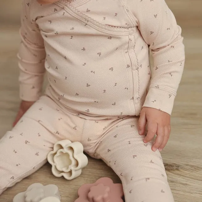 Lilette Florette Printed Wrapover Layette Set