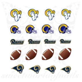 Los Angeles Rams NFL Football Water Decals