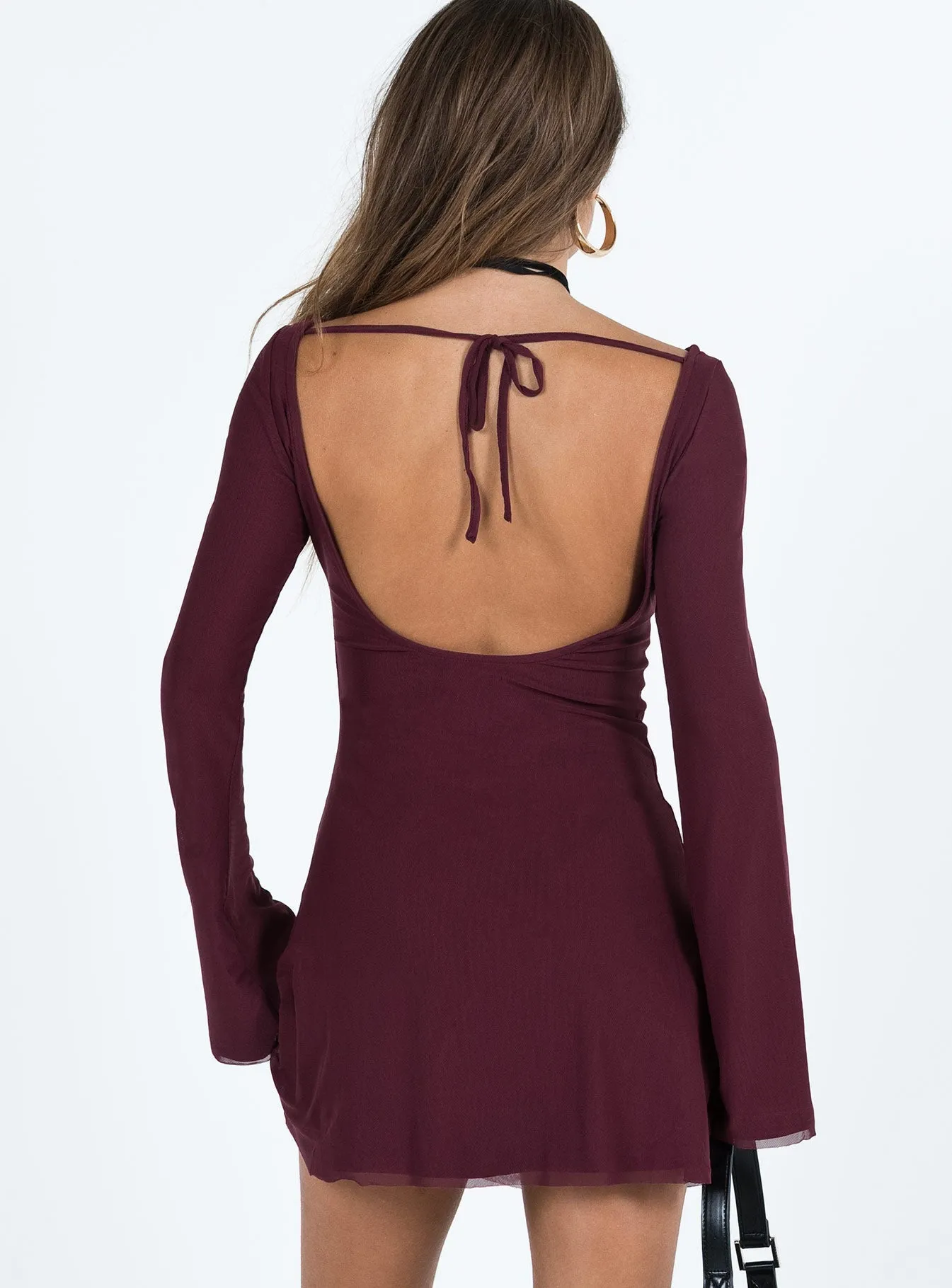 Lukea Long Sleeve Mini Dress Mauve