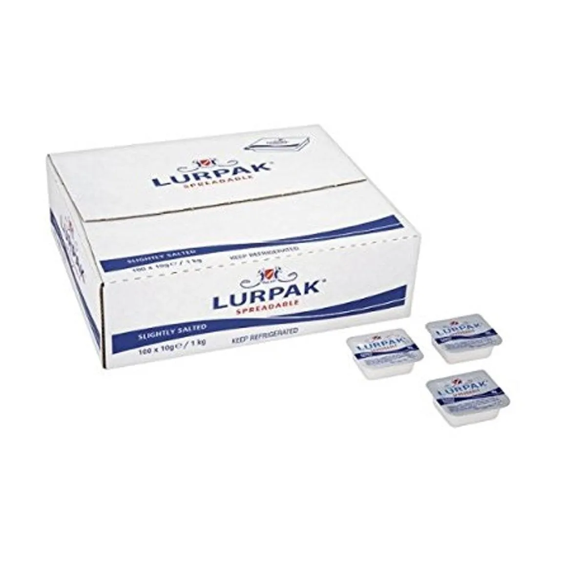 Lurpak Butter Spreadable Individual Portions 8g 100 Pack Carton Bulk Box