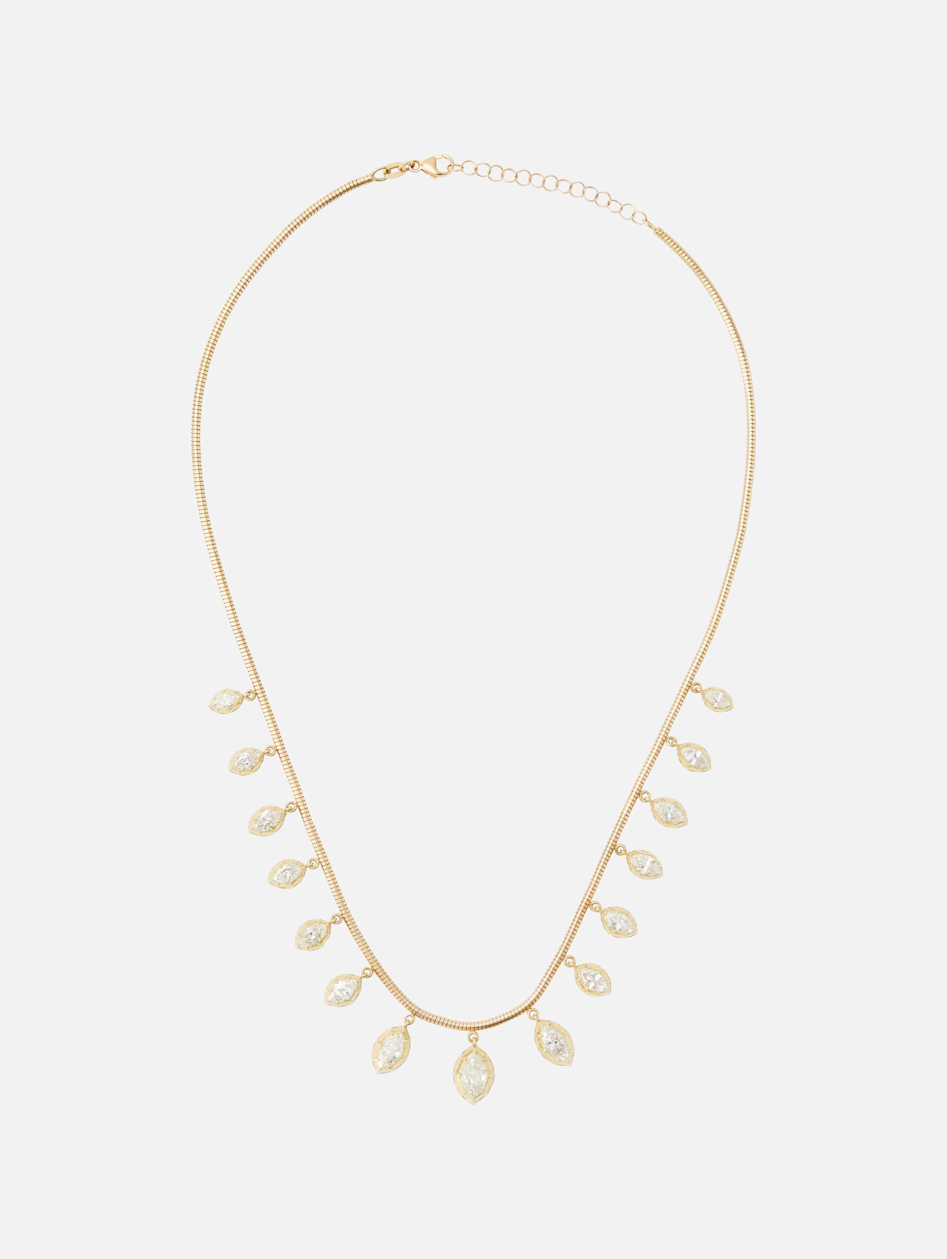 Marquise Diamond Fringe Necklace