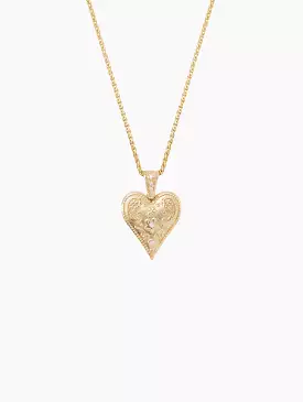 Medium Southwestern Heart Charm Necklace