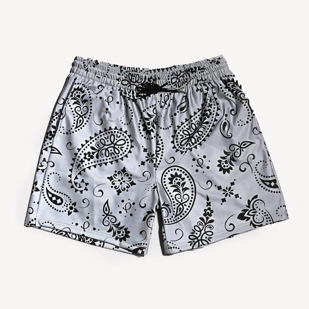 Mens Paisley Reflective Swim Wear