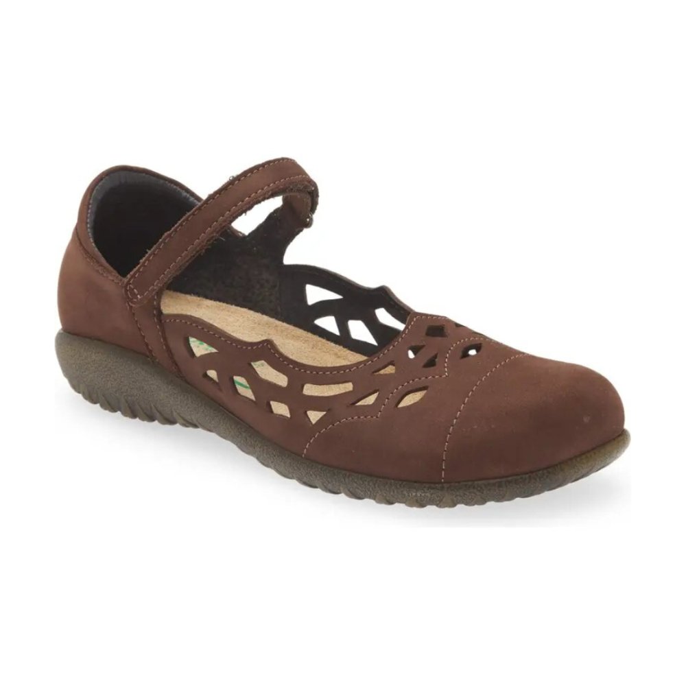 Naot Women's Agathis Mary Jane - Coffee Bean Nubuck