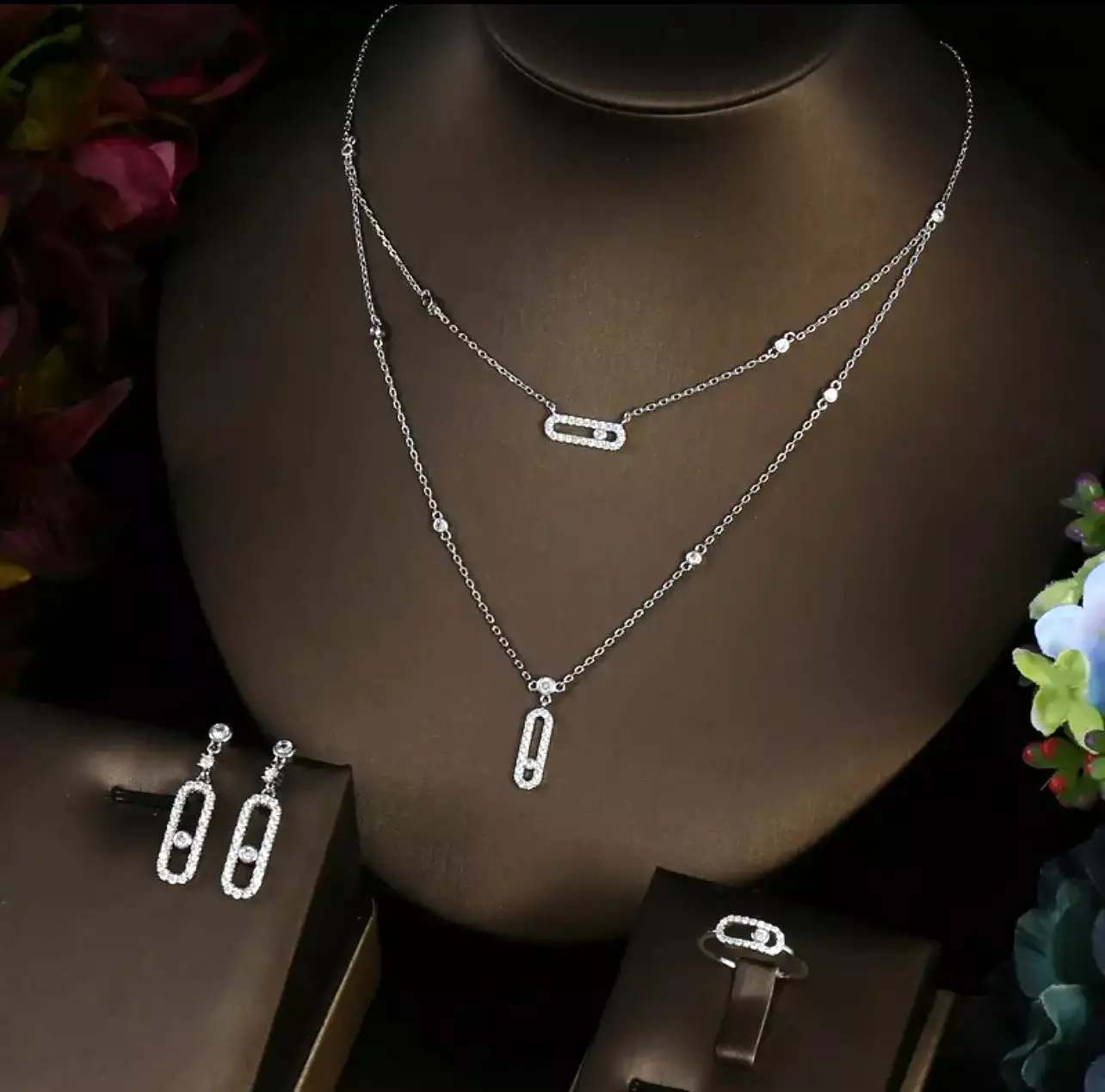 Necklace Earring Ring Sets For Women S4455728