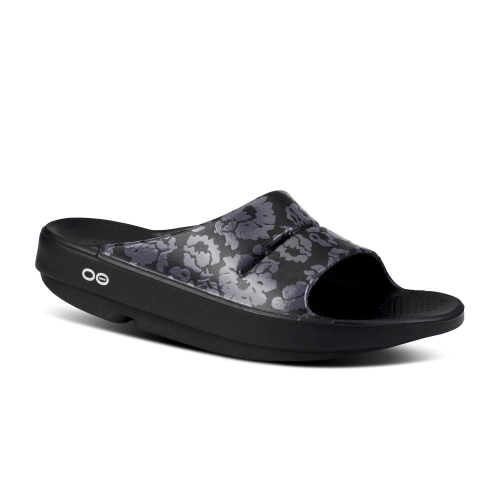 'OOFOS' Women's OOahh Slide Limited Edition - Midnight Tropics