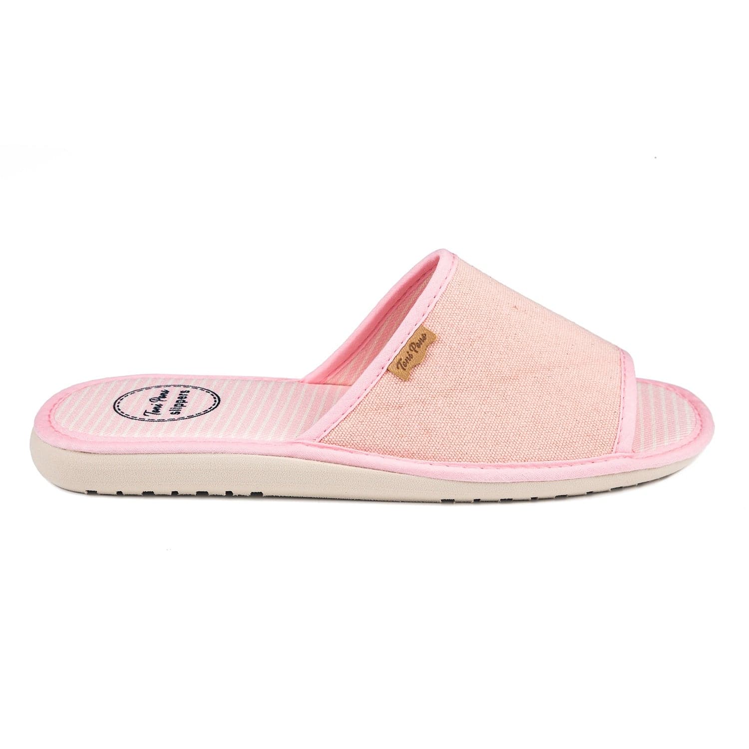 Peep Toe Cotton Blend Slippers for Women - Cira-BA