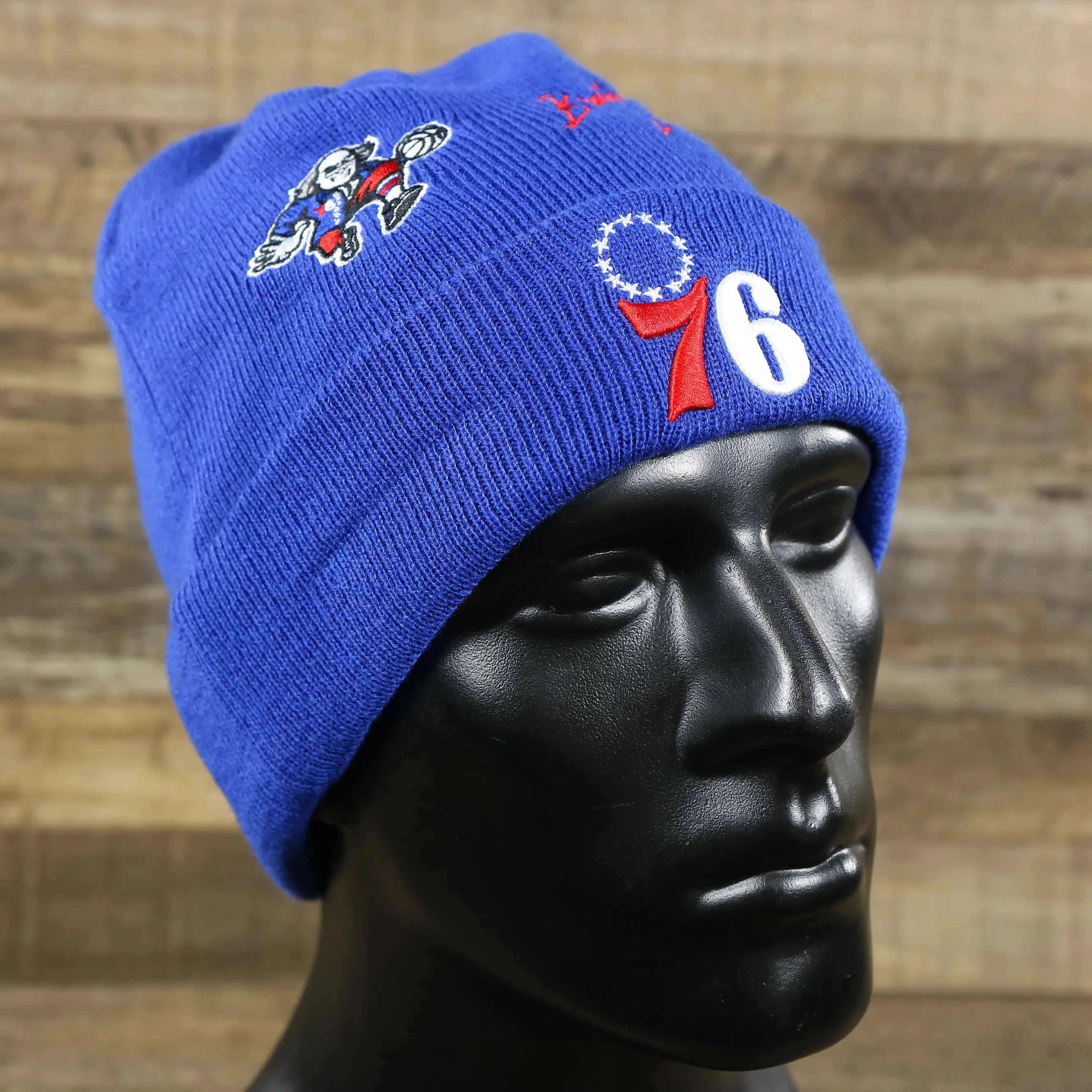 Philadelphia 76ers City Transit 59Fifty Fitted Matching All Over Side Patch Beanie