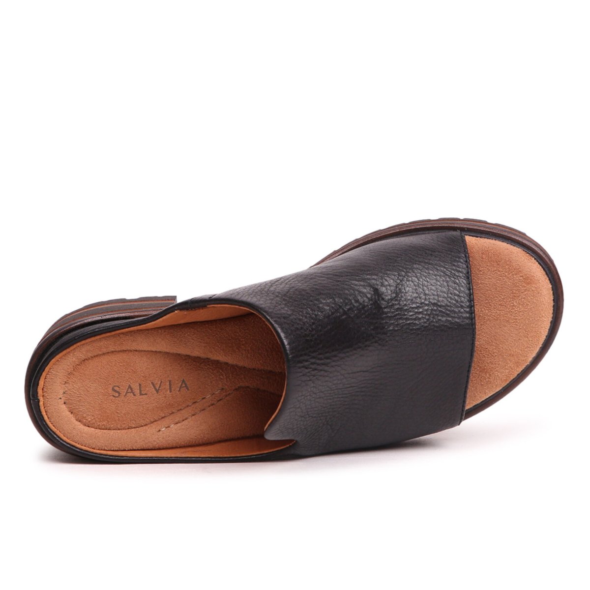 Salvia Women's Harper Black Pebble Nappa Leather