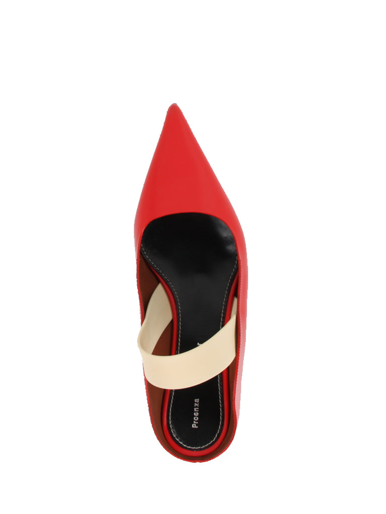 Slingback Wave Pump Nappa, Cherry